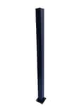 MOUNTWEST 42" Aluminum TOP-Mount Blank Post - Elegant Black Outdoor Pillar for Lasting Style and Durability