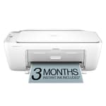 DeskJet 2827e Wireless All-in-One Color Inkjet Printer, Scanner, Copier, Best-for-Home, 3 Month Instant Ink Trial Included, AI-Enabled
