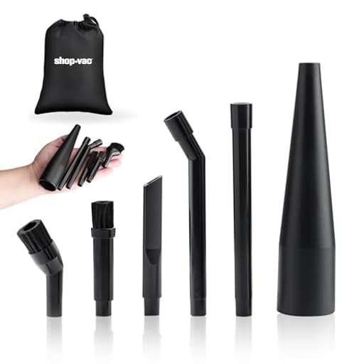 Micro Cleaning Nozzle Kit, 1-1/4" Detailed-Cleaning Attachments for Compact Wet Dry Shop Vacuum, Storage Bag Included, 6 Pieces