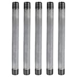 Supply Giant 1-1/4 Inch Galvanized Pipe, One And Quarter Inch Malleable Steel Pipes Fitting Build DIY Vintage Furniture, 1-1/4" x 48"