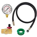 Air Tank Valve Kit with Gauge, Air Tank Repair Kit Come with 2" Pressure Gauge with 1/8"NPT, 4 Ft Air Hose with 1/4"NPT Connect and Brass Air Tank Manifold with 1/2" NPT to Air Tank…
