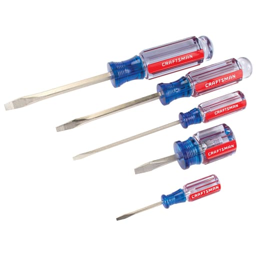 Slotted Acetate Screwdriver Set (5 pc)