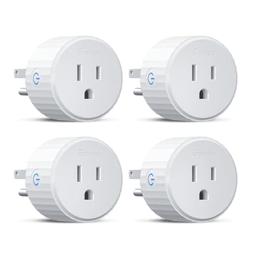 Smart Plug, WiFi Plugs Work with Alexa & Google Assistant, Smart Outlet with Timer & Group Controller, WiFi Outlet for Home, No Hub Required, ETL & FCC Certified, 2.4G WiFi Only, 4 Pack
