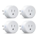 Smart Plug, WiFi Plugs Work with Alexa & Google Assistant, Smart Outlet with Timer & Group Controller, WiFi Outlet for Home, No Hub Required, ETL & FCC Certified, 2.4G WiFi Only, 4 Pack