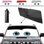 Windshield Sun Shade 2025 Car Accessories 100% Blackout Car Front Windsow Shades Umbrella Automotive Sun Visor Block Heat Insulation Protection