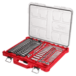 106pc 1/4" and 3/8" Metric & SAE Ratchet and Socket Set with Low-Profile Organizer