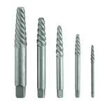 Spiral flute screw extractor set (5 pc)