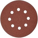 5-Inch 8 Hole Hook and Loop Random Orbit Sandpaper (5-Pack)