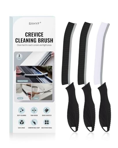 Crevice Cleaning Brush - Grout Scrub Brush, House Cleaning Supplies, Gap Cleaning Tools, Home Essentials, Gifts for Women Men, Hard Bristle Crevice Cleaner Brush for Household Use, Bathroom