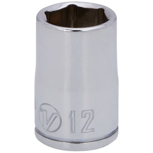 3/8 Dr 6-Point Shallow Socket