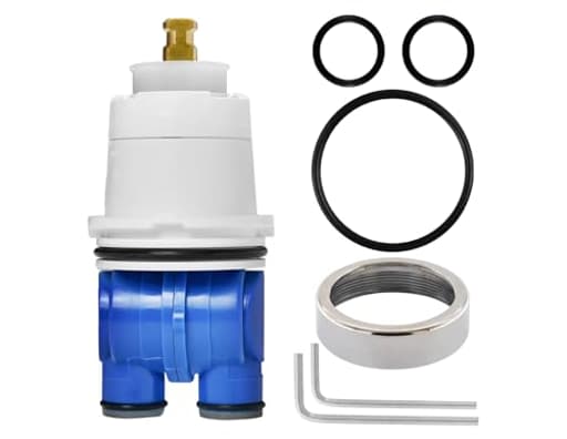 RP19804 Shower Cartridge Compatible with Delta 1300/1400 Series Single Handle Tub Bathtub Shower Faucet Replacement for Delta Cartridge Repair Plumbing Parts, RP22734 Bonnet Nut