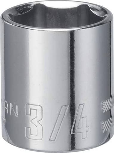 3/8-in Drive 3/4-in 6 Point SAE Shallow Socket