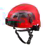 Red Safety Helmet with IMPACT ARMOR Liner