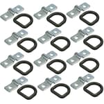 12-Pack 3/8" Steel D Ring Tie Downs Heavy Duty Chain Rope Cable Anchor Bolt on