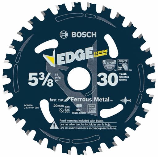 5-3/8 in. 30-tooth edge circular saw blade for ferrous metal cutting