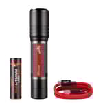 USB 2,000L Slide Focus Flashlight
