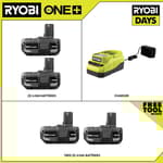 18V ONE+ 4Ah Lithium-ion Starter Kit with Free 18V ONE+ 4Ah Lithium Batteries (2-Pack)