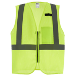 Class 2 High Visibility Yellow Mesh One Pocket Safety Vest - 4X/5X (CSA)