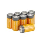 8-Pack C Cell Alkaline All-Purpose Batteries, 1.5 Volt, 5-Year Shelf Life