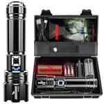 Flashlight 2000 High Lumens Rechargeable - 30W Super Bright LED Flash Light | 5000ft Beam & 12H Long Lasting USB C High Powered Handheld Police Flashlight for Home, Camping, Hiking, Emergency