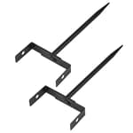 2pcs Rainwater Downspout Bracket – Heavy-Duty Rust-Resistant Support Drainage Systems – Gutter Pipe Support Accessories Part Kit