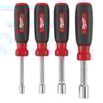 4 PC Hollow Shaft SAE Nut Driver Set