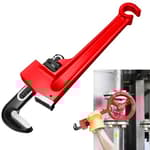 10" Double Ended Valve Wrench Pipe and Valve Wrench Refinery Wheels 1/8''- 1-1/2'' Pipe Capacity for Protecting from Damage