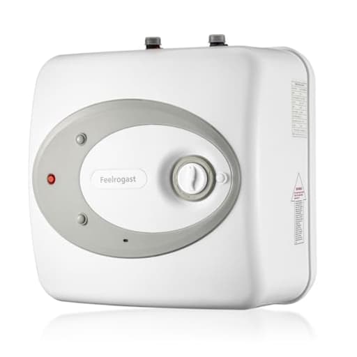 Electric Tank Water Heater-8 Gallon Under Sink Instant Hot Water for RV, Camper, Kitchen, Food Truck, 120V 1500W, Wall or Floor Mounted