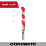 5/8" x 4" x 6" Carbide Hammer Drill Bit