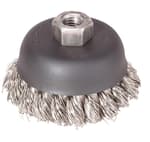 3 in knotted wire cup brush