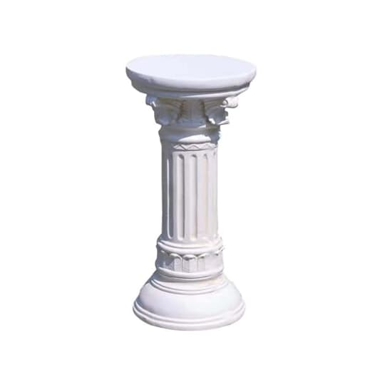 Decorative Roman Column Pedestal, MGO Cement with Fiber, Classical Garden Pillar, Indoor Outdoor Decor,Wrap Foam Safely Delivered from Local Warehouse