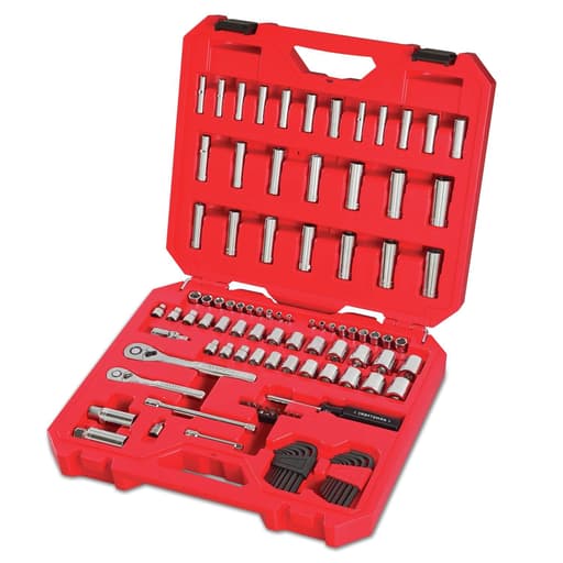 1/4 and 3/8 in. drive Metric and SAE 6 Point Mechanic's Tool Set