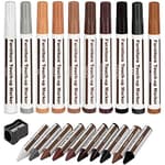 Furniture Repair Kit Wood Markers Wax Sticks, for Stains, Scratches, Wood Floors, Tables, Desks, Carpenters, Bedposts, Touch Ups, and Cover Ups