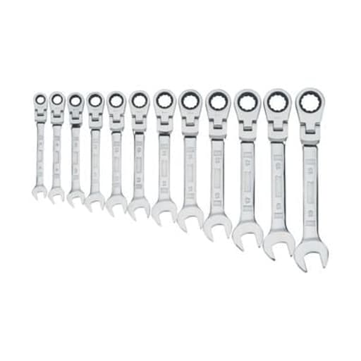 12 Piece Flex Head Ratcheting Metric Wrench Set
