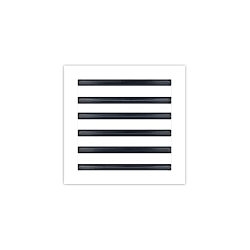 - 12x12 Modern AC Vent Cover - Decorative White Aluminum Air Vent - Standard Linear Slot Diffuser - Heating and Cooling Register Grille for Ceiling, Walls & Floors - Texas Buildmart