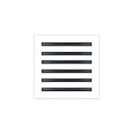 - 12x12 Modern AC Vent Cover - Decorative White Aluminum Air Vent - Standard Linear Slot Diffuser - Heating and Cooling Register Grille for Ceiling, Walls & Floors - Texas Buildmart