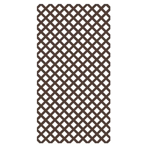4 ft. x 8 ft. Brazilian Walnut Garden Vinyl Lattice