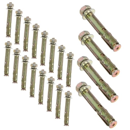 20pcs Expansion Bolts for Fastening Tool for Metal Multi-use Fastening Screws Easy Installation Heavy-Duty Replacement