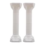 2 Pieces Wedding Roman Columns with Bases, Roman Columns Greek Columnss, Plastic Wedding Column Stand, Art Deco Column Statue Weddingg, Event Party Decorative Columnn Holder