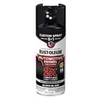 2X Automotive Enamel Custom Spray 5-in-1 Spray Paint, 12 oz, Gloss Black