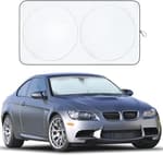 Patented Design Car Windshield Sun Shade | Blocks 99% Heat & Keeps Interior Cool | Fits Cars, SUVs, Trucks | Automotive Sun Screen, Visor & Car Accessories for Summer | Medium