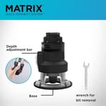 MATRIX Router Attachment For Cordless Drill