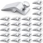 24 Pcs T 8726 Storm Door Panel Clip with Screws 5/16" Offset Aluminum Storm Window Clips Screen Door Hardware