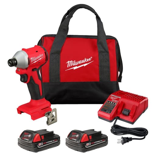 Compact Brushless 1/4" Hex Impact Driver Kit