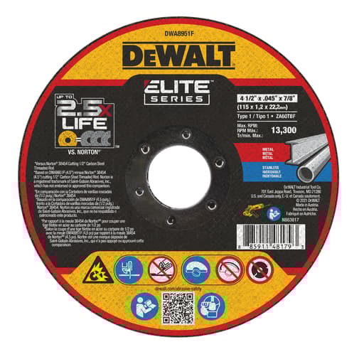 4-1/2" x .045" x 7/8" Cut-Off Wheel (Ceramic)