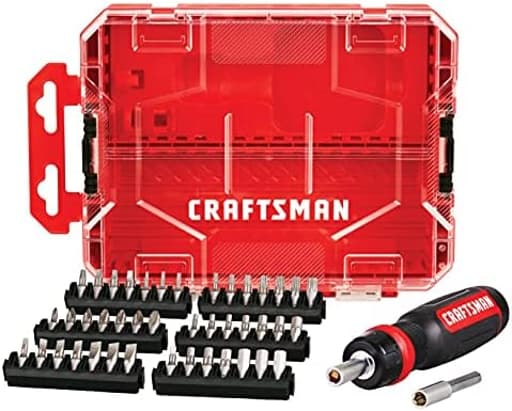 44 Piece Ratcheting Multi-Bit Screwdriver with Case