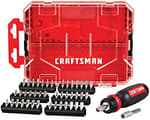 44 Piece Ratcheting Multi-Bit Screwdriver with Case