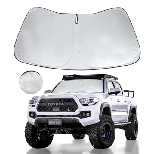 for Toyota Tacoma Windshield Sun Shade 2025 2024 2023 2022-2016, Window Sunshade Car Accessories Fit Tacoma 2Dr 4Dr Pickup Foldable Limited 2Door 4Door Truck Sun Visor Protector, Keep Car Cool