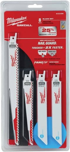 SAWZALL Metal and Wood Blade Set - 8PC