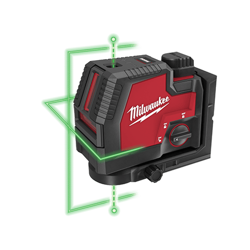 USB Rechargeable Green Cross Line & Plumb Points Laser